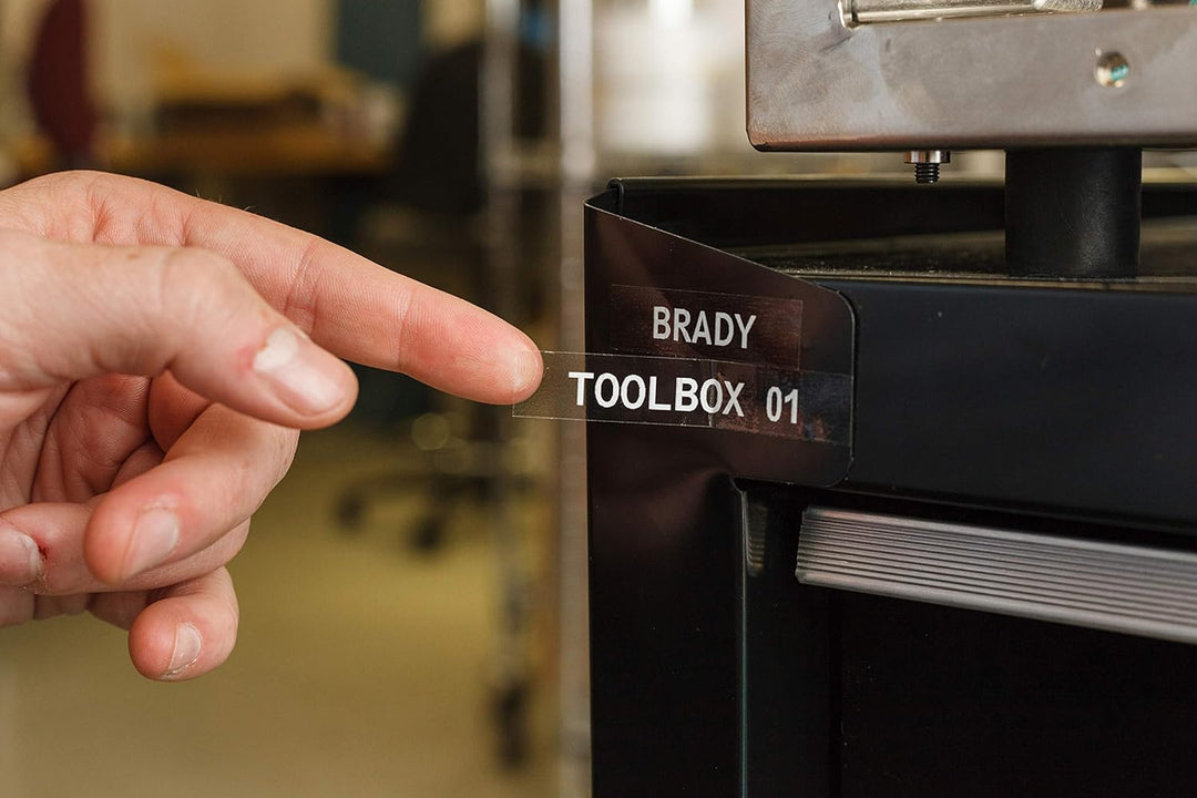 Brady (M21-750-430-WT-CL) Polyesterband für BMP21-PLUS; BMP21-LAB; BMP21 19.05 mm x 6.40 m Weiss auf