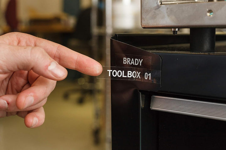 Brady (M21-750-430-WT-CL) Polyesterband für BMP21-PLUS; BMP21-LAB; BMP21 19.05 mm x 6.40 m Weiss auf