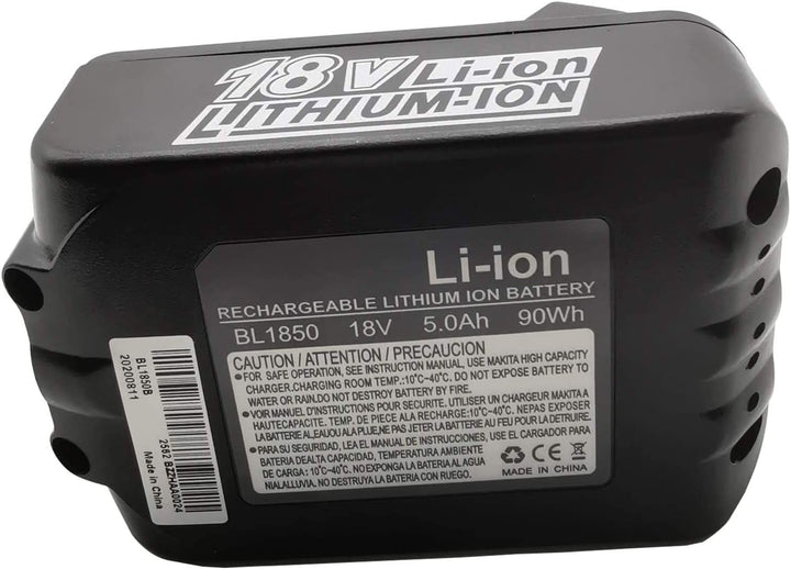 2 X BL1850B 18 V 5 Ah-Batterien mit 4A Dual Port Ladegerät DC18RD für Makita 7.2V ~ 18V BL1815 BL183
