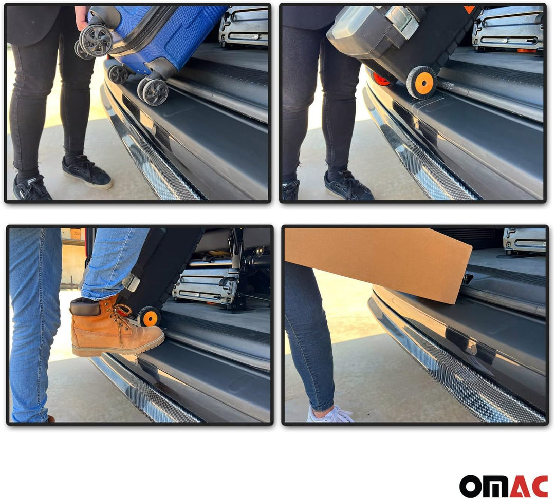 Ladekantenschutz Stossstangenschutz kompatibel mit Mercedes Vito Viano W639 2003-2014 ABS Glanz 1x,