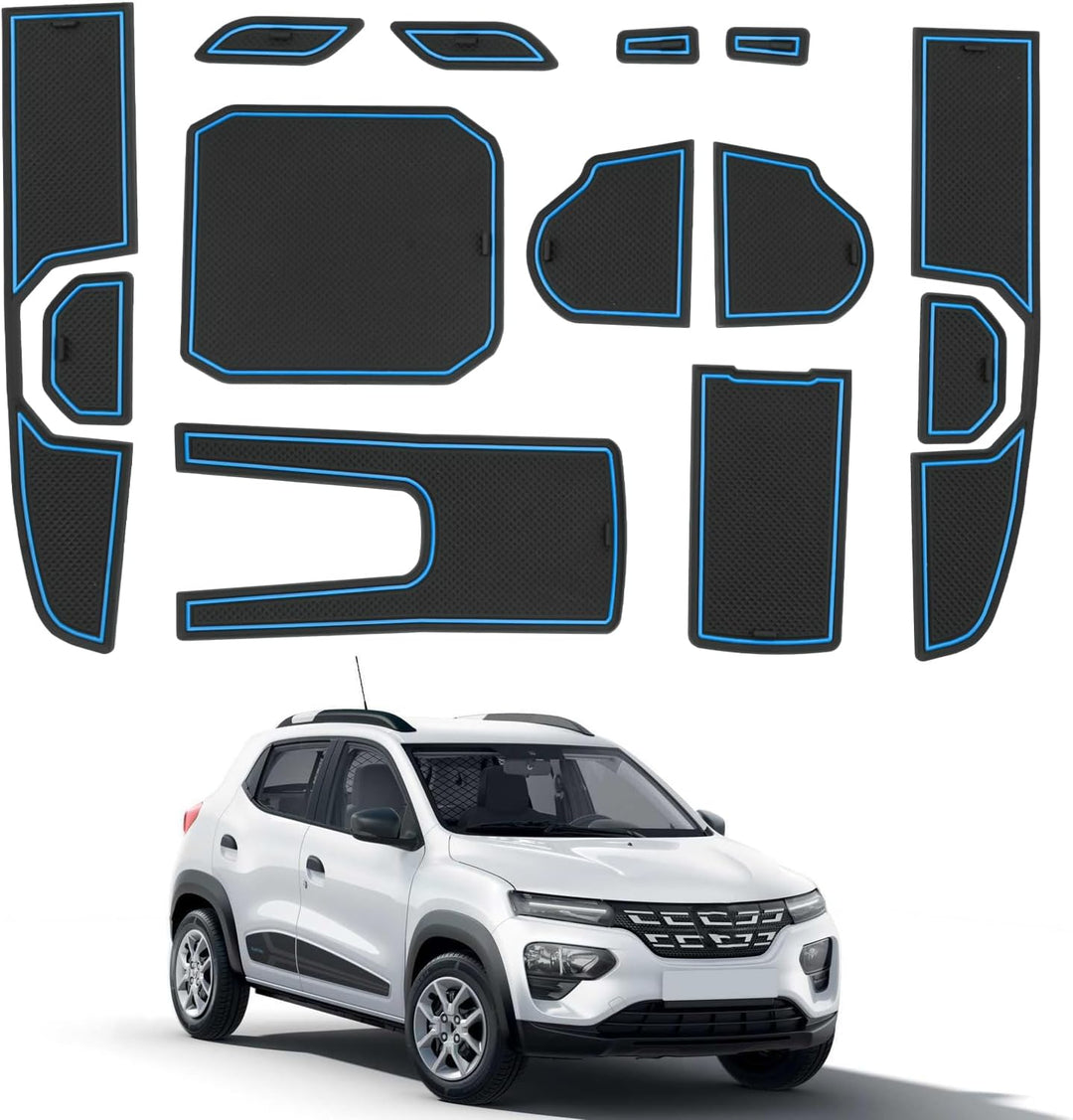 CDEFG Kompatibel mit Dacia Spring Electric EV 2025 Facelift Gummimatten Mittelkonsole Antirutschmatt