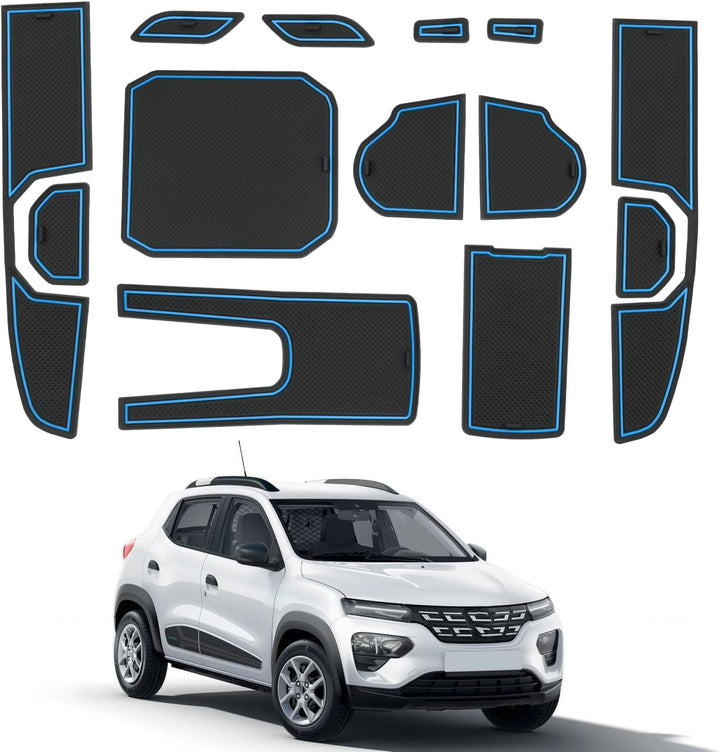 CDEFG Kompatibel mit Dacia Spring Electric EV 2025 Facelift Gummimatten Mittelkonsole Antirutschmatt