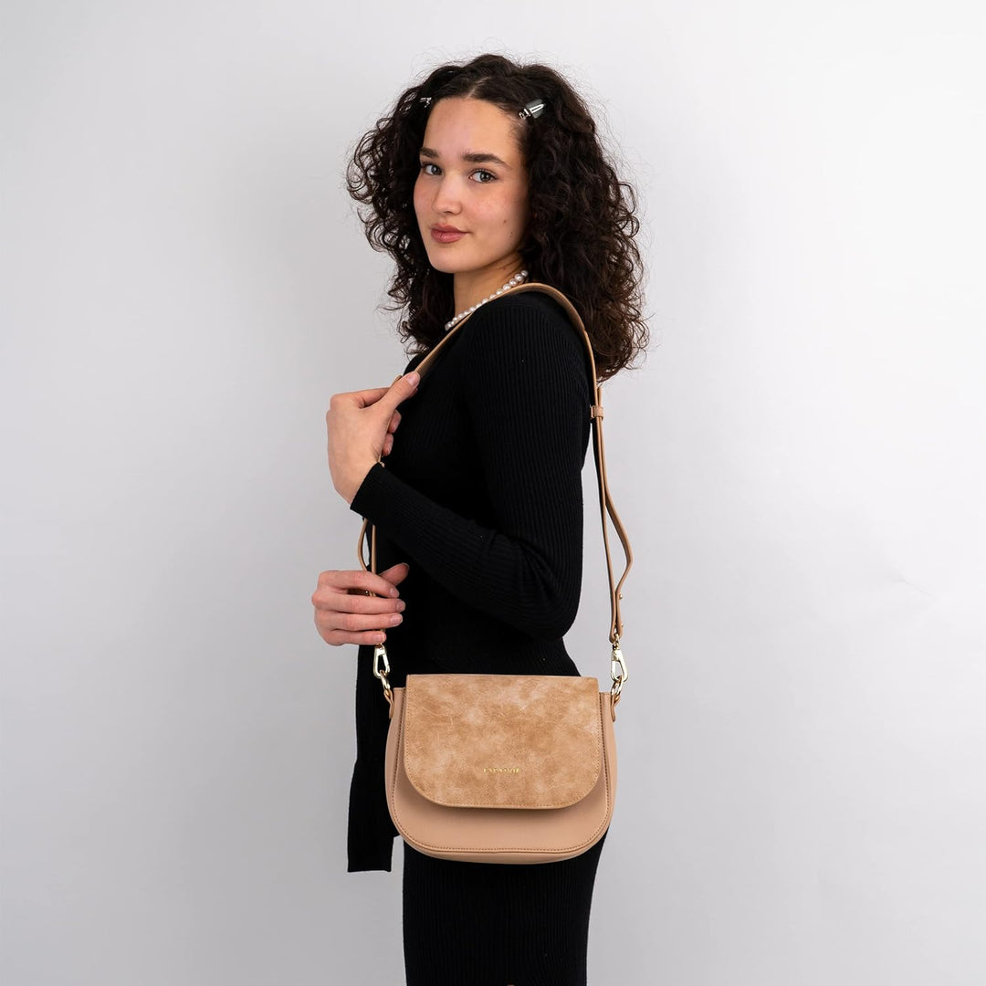 Expatrié Umhängetasche Damen Klein - Louise Medium - Moderne Crossbody Bag aus Veganem Leder - Tasch
