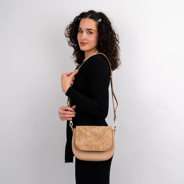 Expatrié Umhängetasche Damen Klein - Louise Medium - Moderne Crossbody Bag aus Veganem Leder - Tasch
