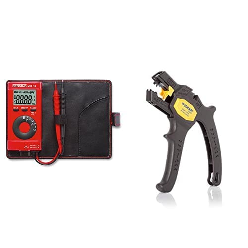 BENNING 044084 MM P3 Digital-Multimeter im Pocketformat & JOKARI 20050 Abisolierzange Super 4 plus,