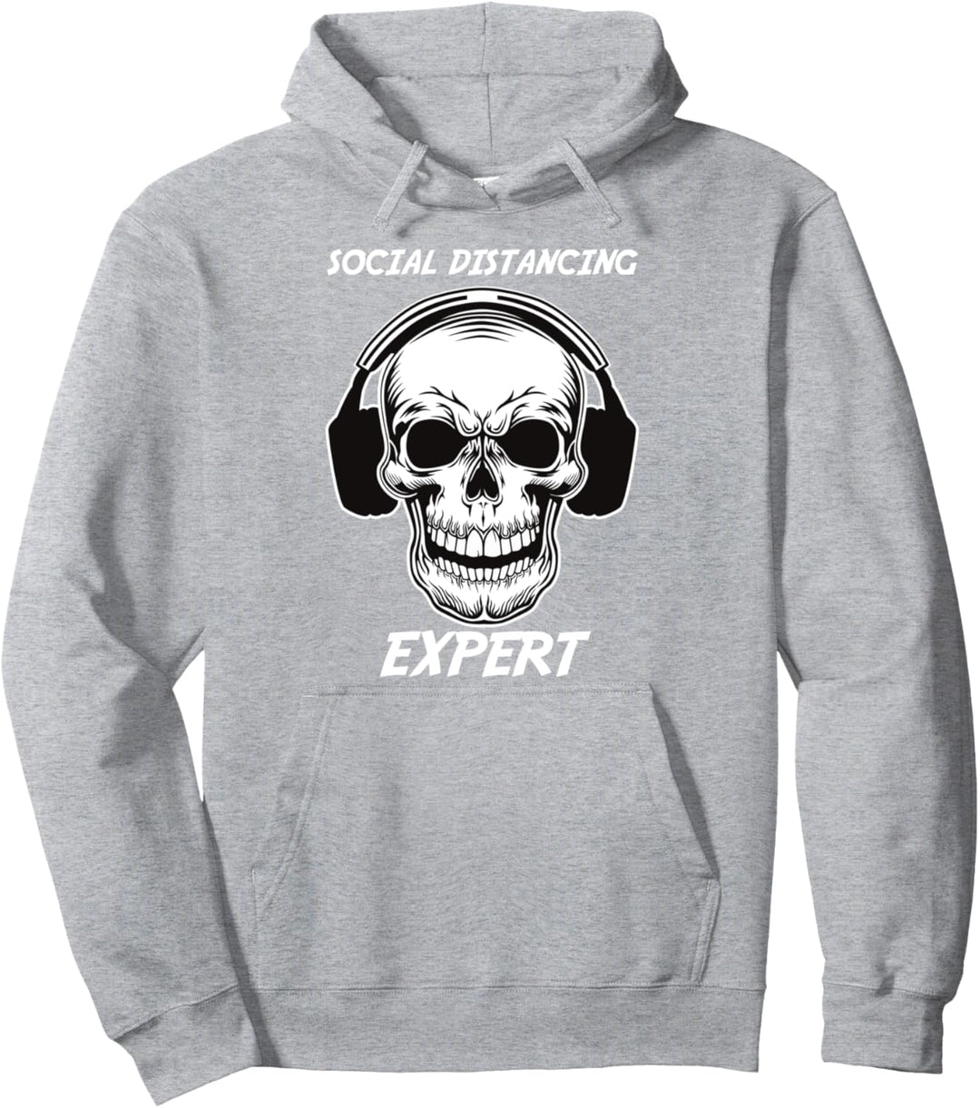Gamer Skeleton Social Distancing Gaming Headset kann nicht Pullover Hoodie