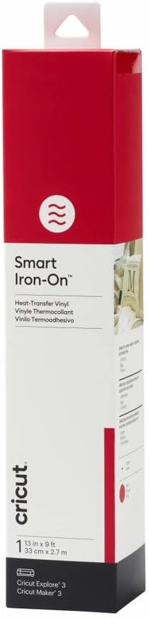 Cricut 2008694 Smart Iron-On | Silver | 2.7m (9ft) | Heat Transfer Vinyl (HTV) | for use with Explor