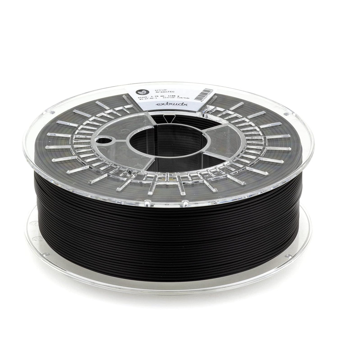 extrudr® BDP ø1.75mm (1.1kg) Greentec 'SCHWARZ' - erdölfreies BIO-Filament! Biologisch vollständig a