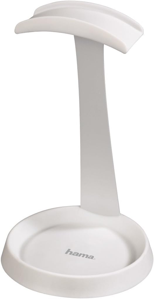 Hama Kopfhörer-Ständer (mit Kabelablage, 26,5 cm Höhe) weiss Weiss Ständer (Höhe 27cm), Weiss Stände