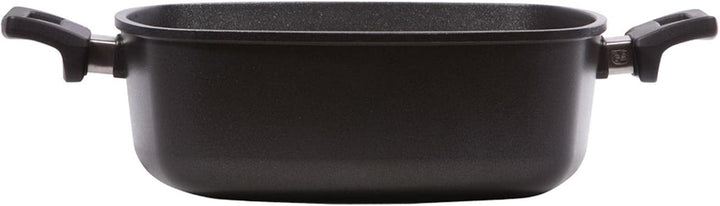 Eurolux Guss-Kasserolle 28x28 cm Induktion Set mit Deckel - 10 cm hohe quadratische Bratenkasserolle