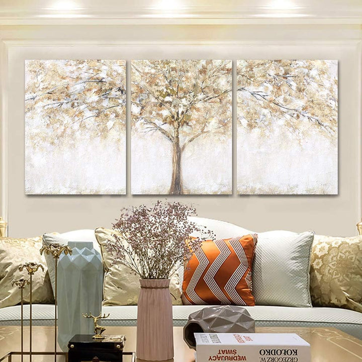 3 Panels Mit Rahmen Baum Leinwand Bilder Kunstdrucke Leinwand Malerei Poster Bild Moderne Wanddeko W