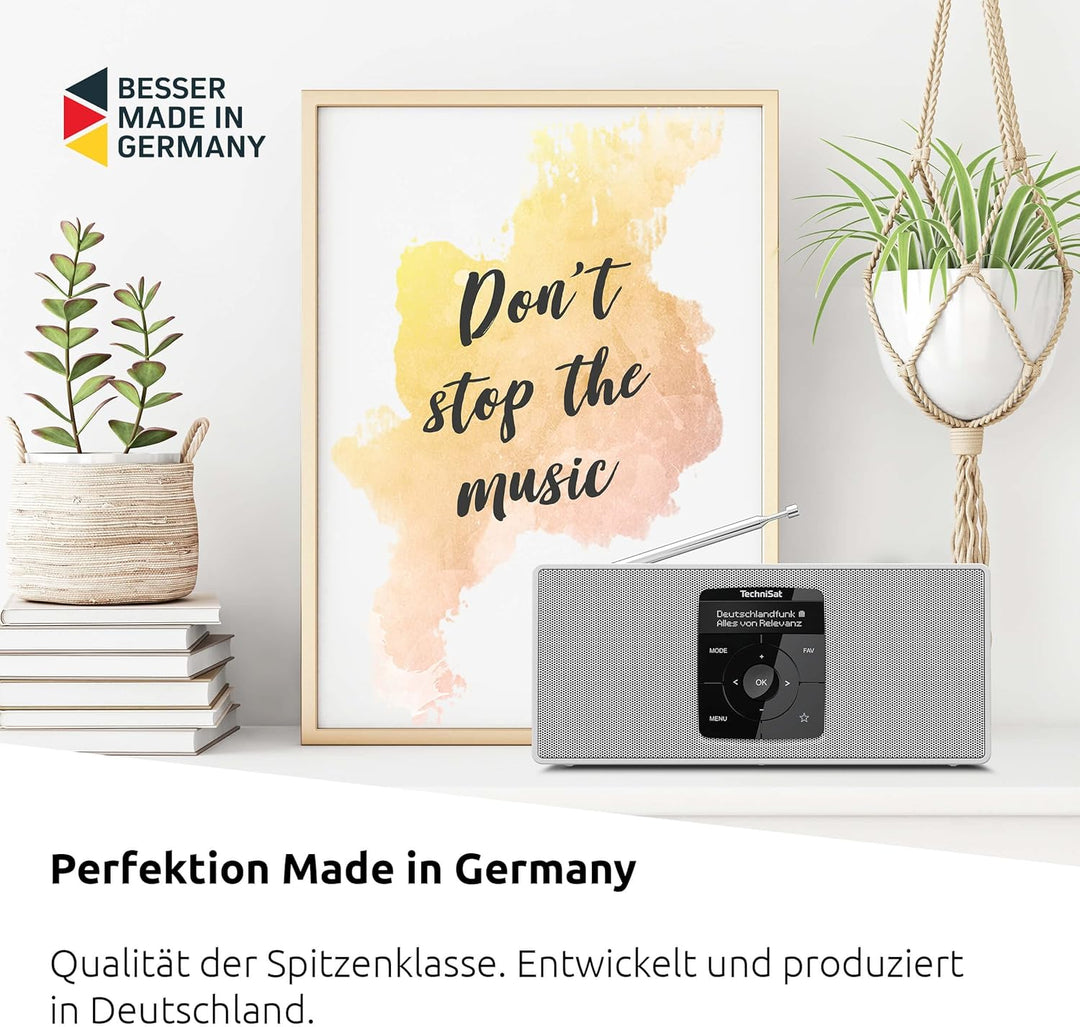 TechniSat DIGITRADIO 2 S - Tragbares DAB Stereo-Radio mit Akku (DAB+, UKW, Bluetooth Audiostreaming,