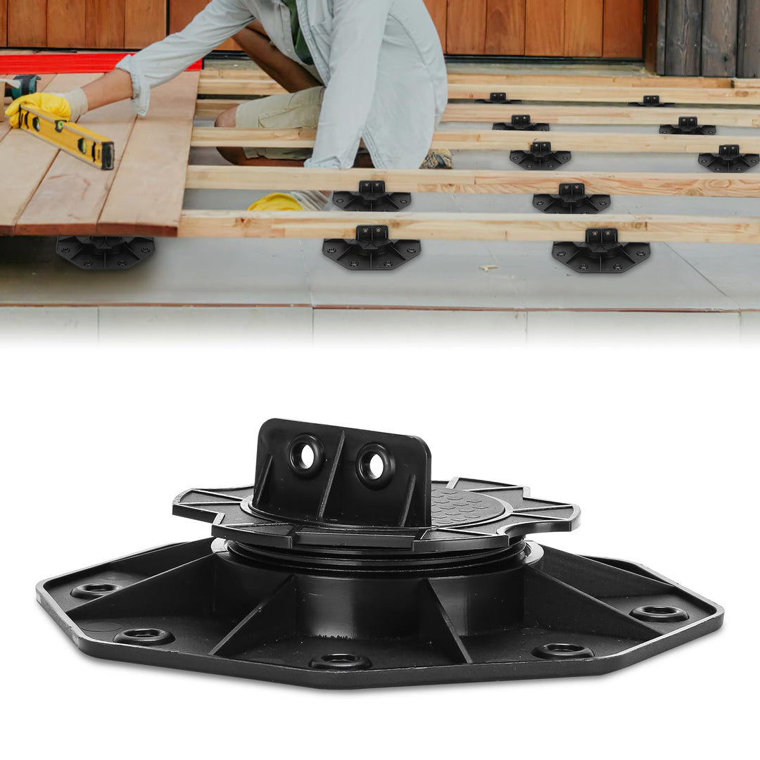 Ansobea 20 Stück Stelzlager höhenverstellbar I 18-30mm Terrassenlager I füsse verstellbar I Plattenl