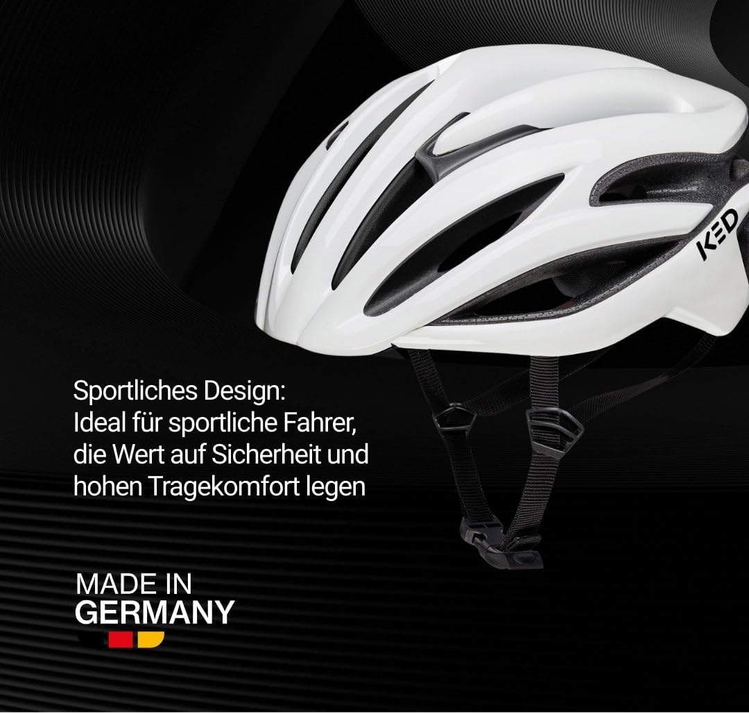 Rayzon Helm Damen Herren mit LED-Rücklicht, Made in Germany, Sportliches Design, 17 Belüftungsöffnun