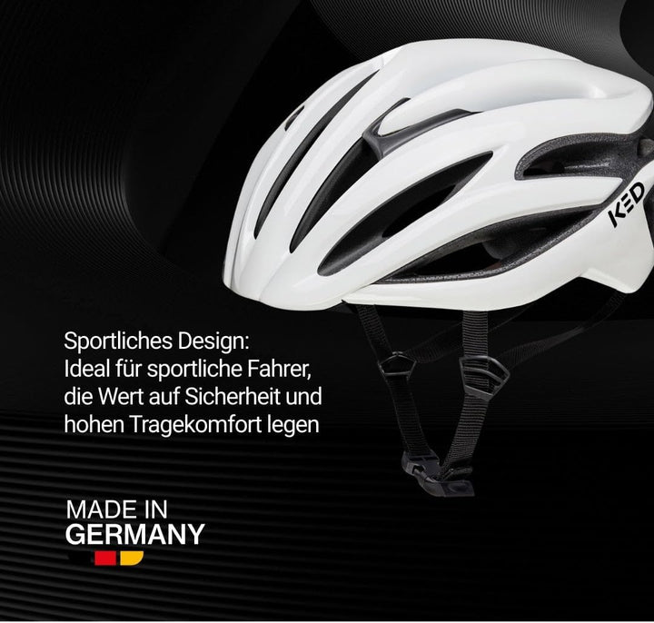 Rayzon Helm Damen Herren mit LED-Rücklicht, Made in Germany, Sportliches Design, 17 Belüftungsöffnun