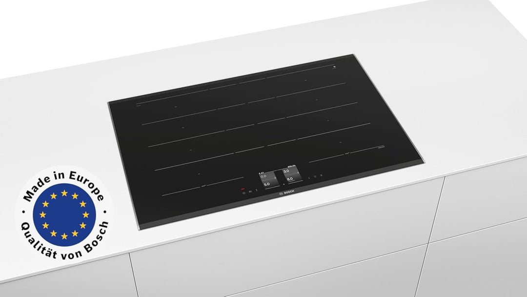 Bosch Hausgeräte PXY875DC1E Serie 8 Induktionskochfeld, 80cm breit, FlexInduction freie Platzwahl, M