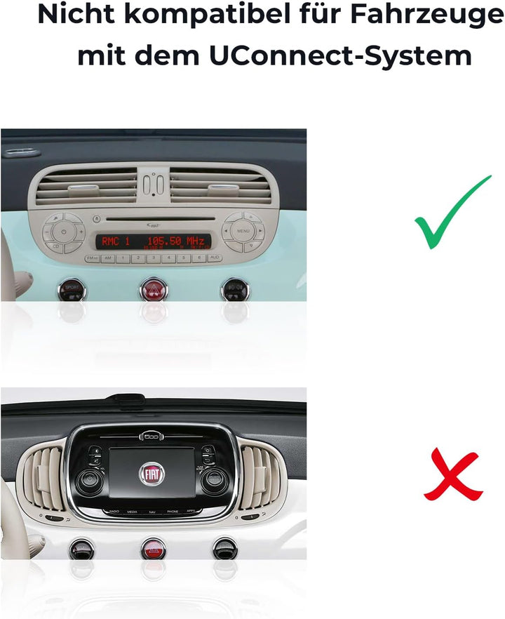DYNAVIN Android Autoradio Navi für FIAT 500 500C, mit 4 * 100W DSP Verstärker | DAB+ Radio; Kompatib