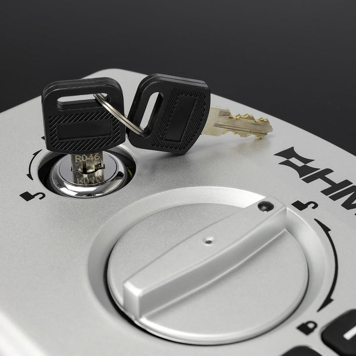 HMF 1006-02 Dokumentenbox mit Elektronikschloss | 32,5 x 25,5 x 12,5 cm | DIN A4 | Schwarz