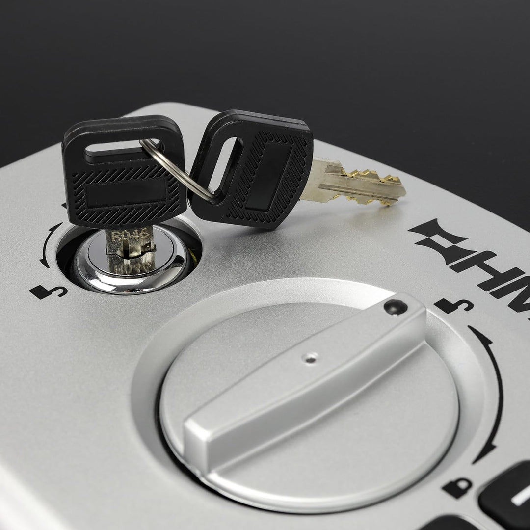 HMF 1006-02 Dokumentenbox mit Elektronikschloss | 32,5 x 25,5 x 12,5 cm | DIN A4 | Schwarz