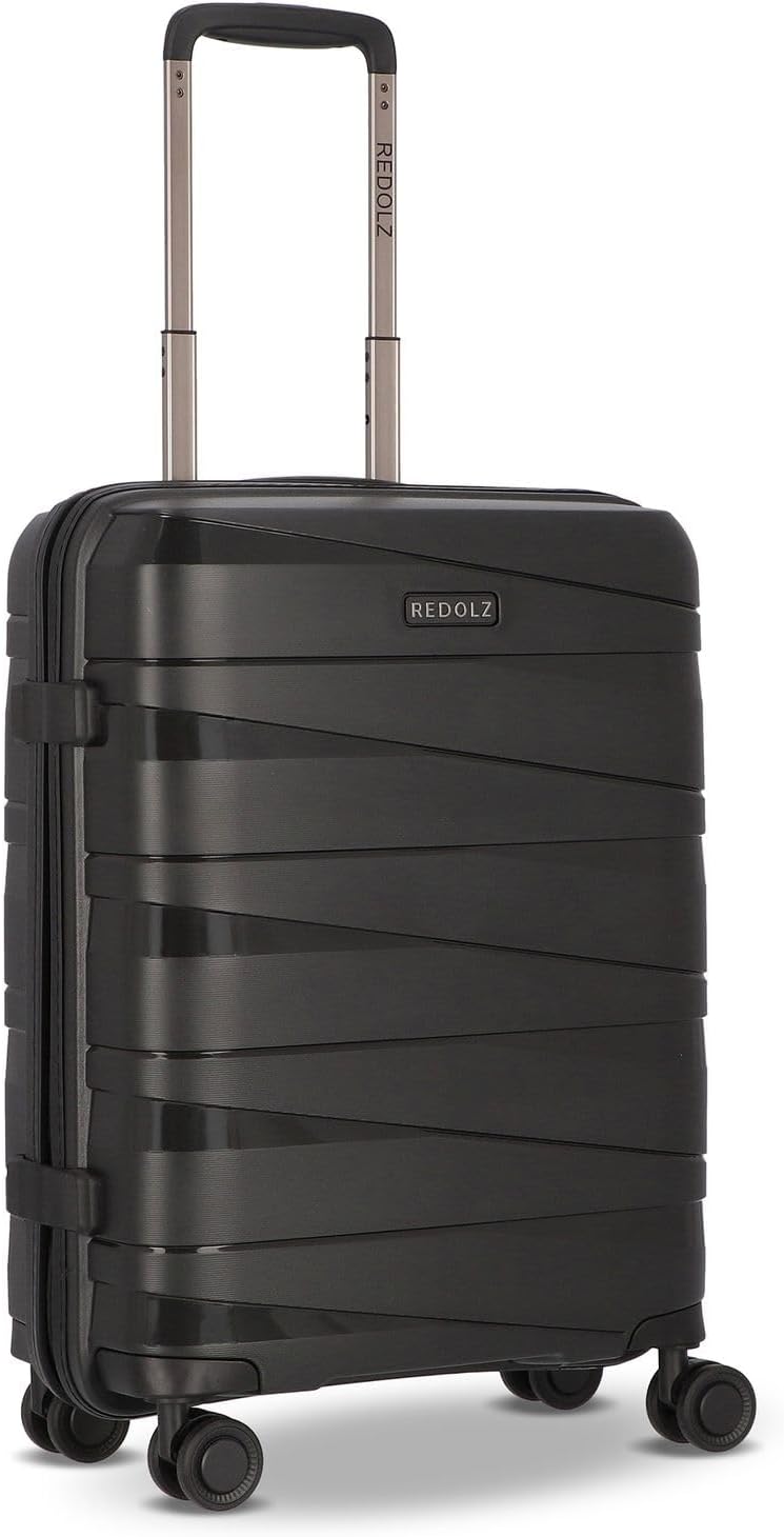 REDOLZ Hartschalen Kabinen-Koffer | Kleiner Trolley 40 x 20 x 55 cm aus hochwertigem, leichtem Polyp