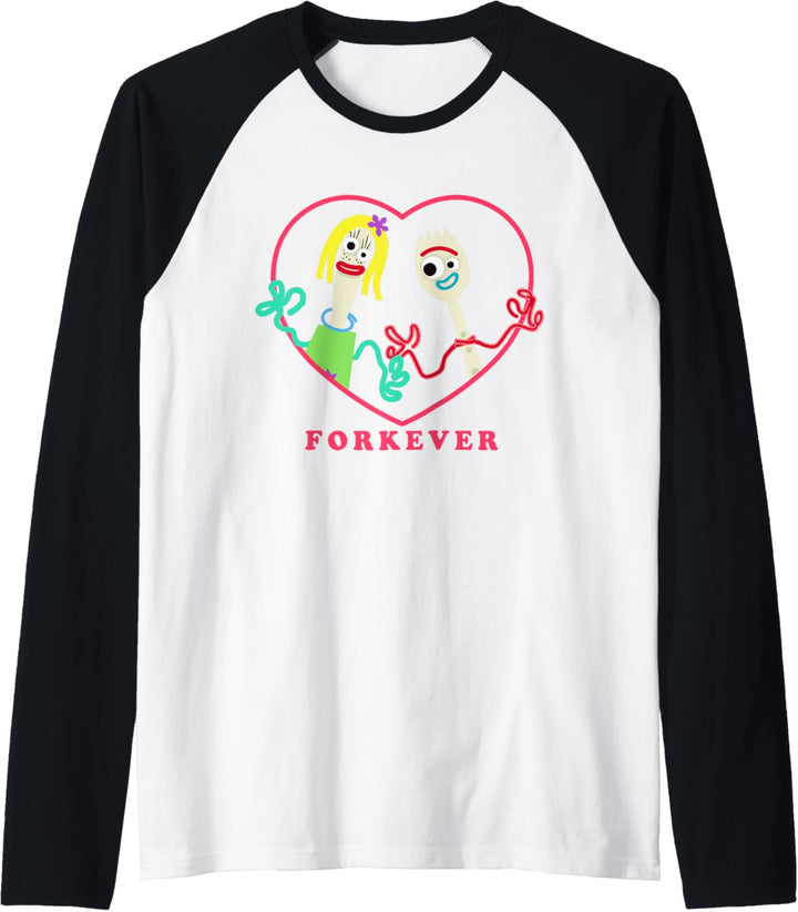 Toy Story 4 Forky and Girlfriend Forkever Valentine's Day Raglan