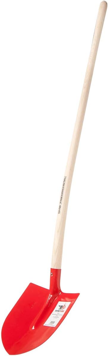 SHW-FIRE Frankfurter Schaufel in Profi-Qualität, 130cm Eschenstiel, ohne Aufbug