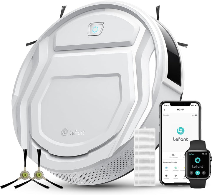 LEFANT Saugroboter, Superschlank Staubsauger Roboter mit Starke Saugleistung, WLAN Roboterstaubsauge
