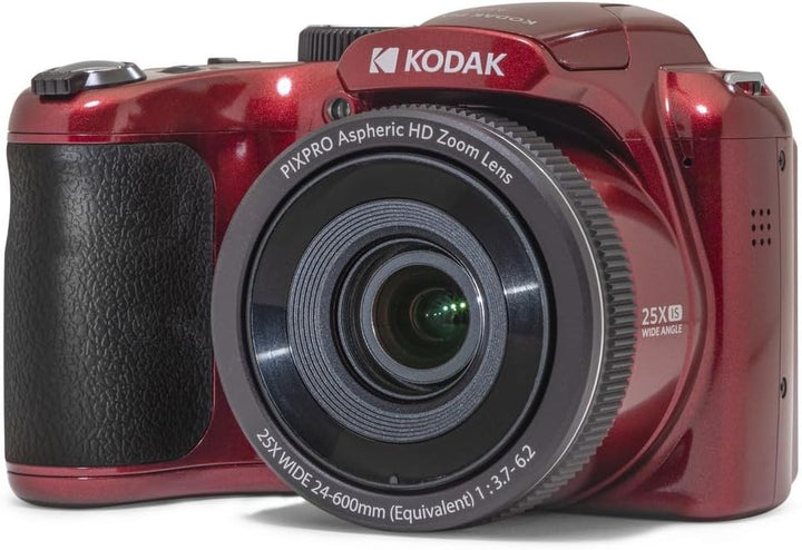 KODAK PIXPRO Astro Zoom AZ255-RD 16MP Digitalkamera mit 25-fachem optischen Zoom, 24 mm Weitwinkel,