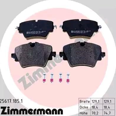 ZIMMERMANN 25617.185.1 Bremsscheibe