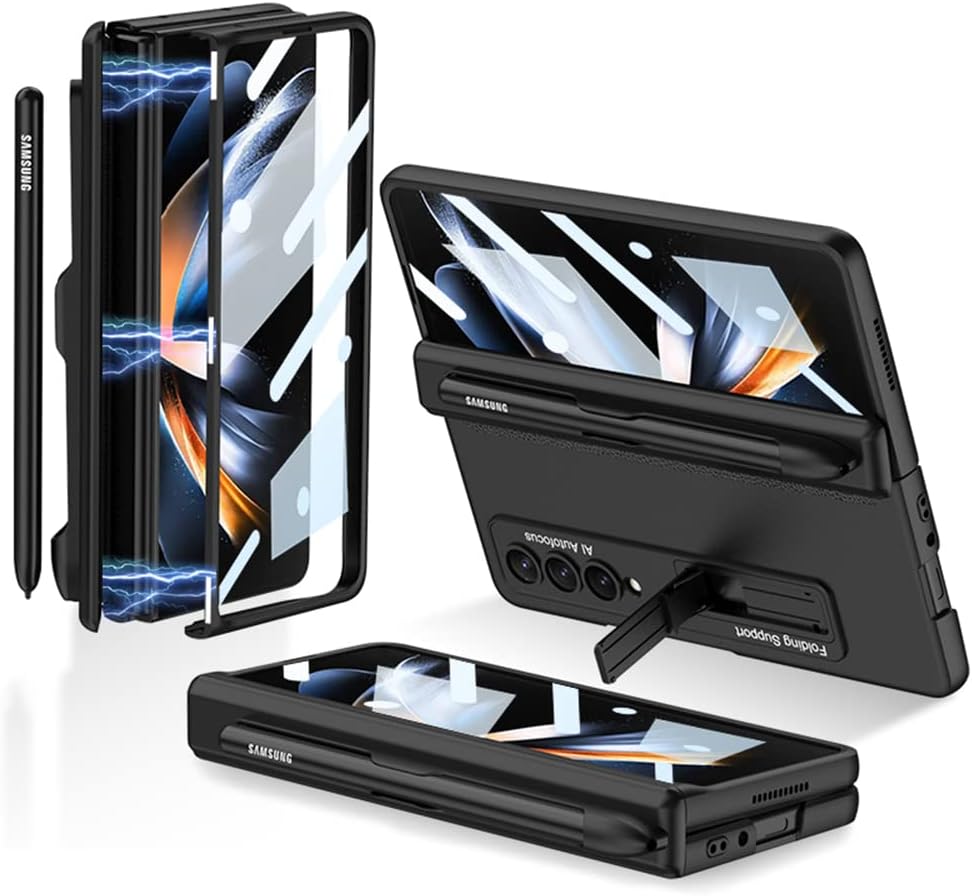 CeeEee Samsung Galaxy Z Fold 4 Hülle 5g 360 Grad Vollschutz Case Built in Bildschirm Schutz Handyhül