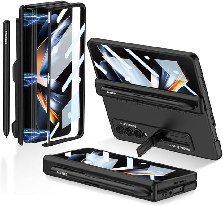 CeeEee Samsung Galaxy Z Fold 4 Hülle 5g 360 Grad Vollschutz Case Built in Bildschirm Schutz Handyhül