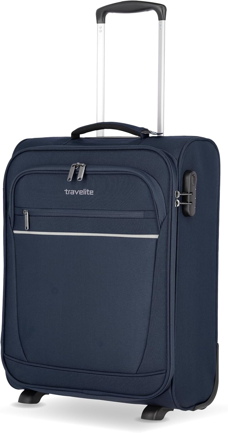 travelite 2 Rad Handgepäck Koffer mit Schloss erfüllt IATA Bordgepäck Mass, Gepäck Serie CABIN: Komp