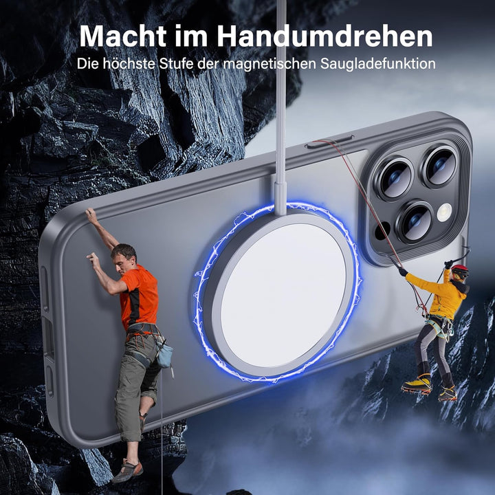 UniqueMe für iPhone 15 Pro Hülle, 5-in-1-Set Handyhülle für iPhone 15 Pro Case Rundumschutz Schutzhü