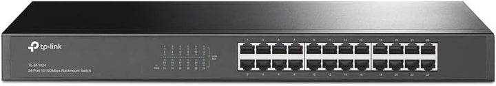 TP-Link 24-Port 10/100Mbps Unmanaged Ethernet Switch, 19-inch Rack-Mount, Steel Case(TL-SF1024)