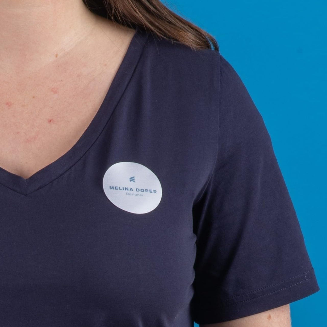 240 Namensschilder selbstklebend rund aus Seide Acetat Laser weiss Ø51 mm (L4781) weiss 51 mm Rund,