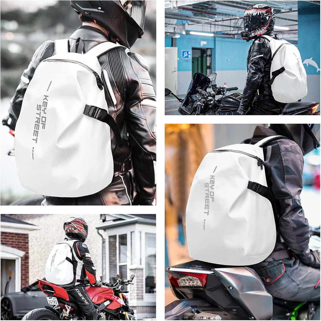 Motorradrucksäcke für Herren, wasserdichter Helmrucksack, Motorradzubehör, Laptoptaschen, Reiserucks