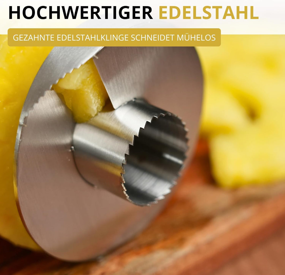 Westmark Ananasschneider/-entkerner Edelstahl, ø 8,5 cm, Rostfreier Edelstahl/Kunststoff, Silber/Sch