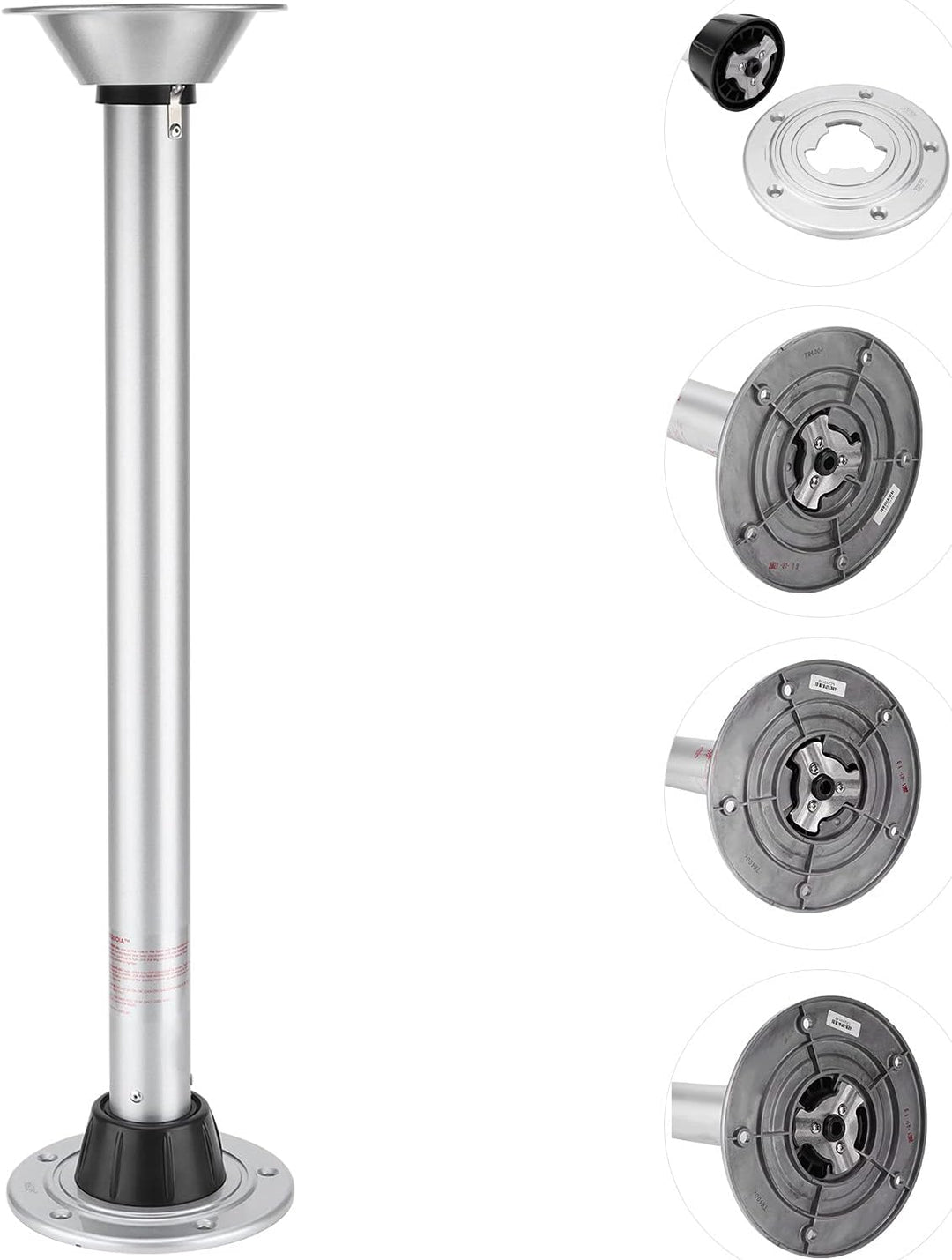 Aramox Tischbein, 27,6 Zoll Abnehmbares Schwenkbares Tischbein Höhenverstellbare Stützhalterung Abne