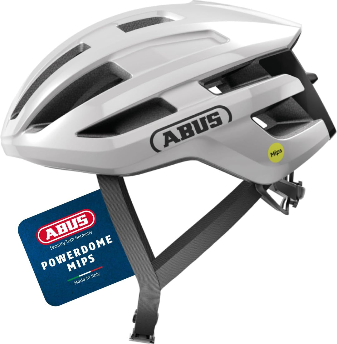 ABUS Rennradhelm PowerDome MIPS - leichter Fahrradhelm mit cleverem Belüftungssystem und Aufprallsch