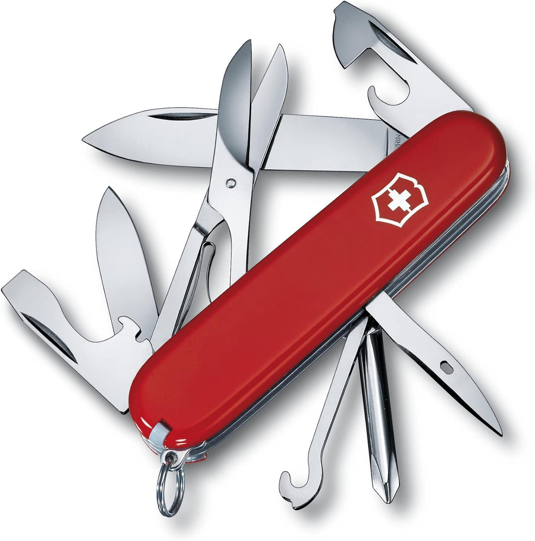 Victorinox Schweizer Taschenmesser Super Tinker, Swiss Army Knife, Multitool, 14 Funktionen, Klinge,