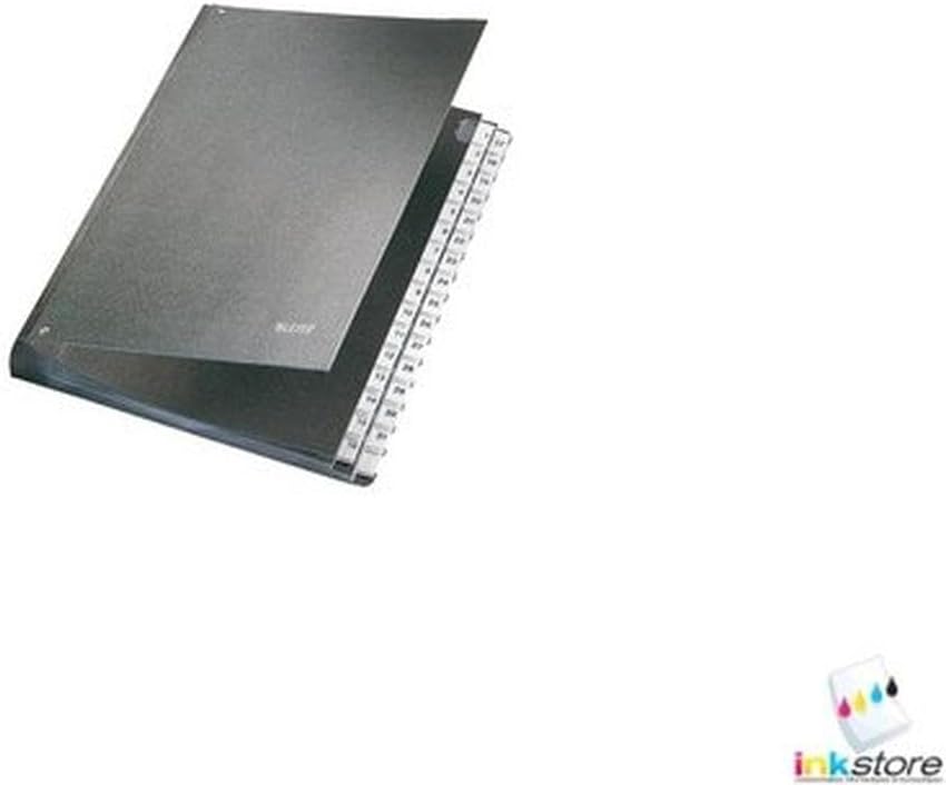 Leitz Ordnungsmappe 58250195 Ordner, A-Z, Anzahl der Abteilungen 24, Schwarz