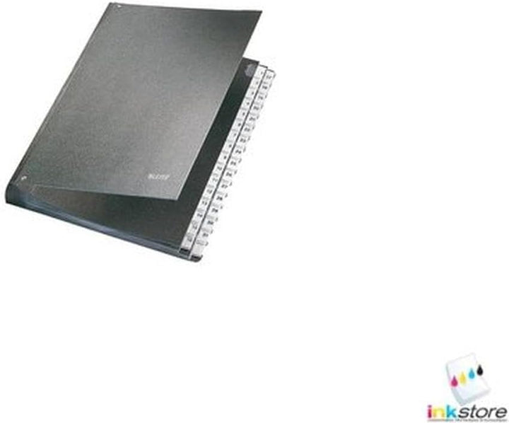 Leitz Ordnungsmappe 58250195 Ordner, A-Z, Anzahl der Abteilungen 24, Schwarz