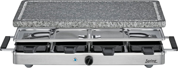 Spring Raclette mit Alugrillplatte-KP3267410001 Raclette mit Granitstein Grau one