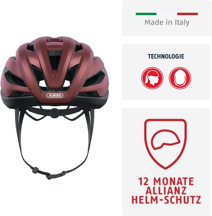 ABUS Rennradhelm StormChaser - Leichter und komfortabler Fahrradhelm für professionellen Radsport fü