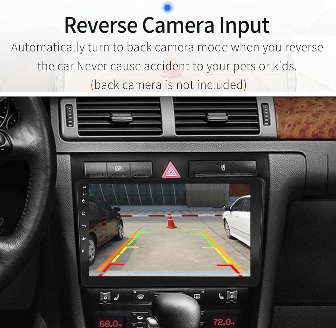 LEXXSON Carplay Radio Android Radio für Audi A6 C5 1997-2004 S6 1999-2004 9 Zoll kapazitiver Touchsc