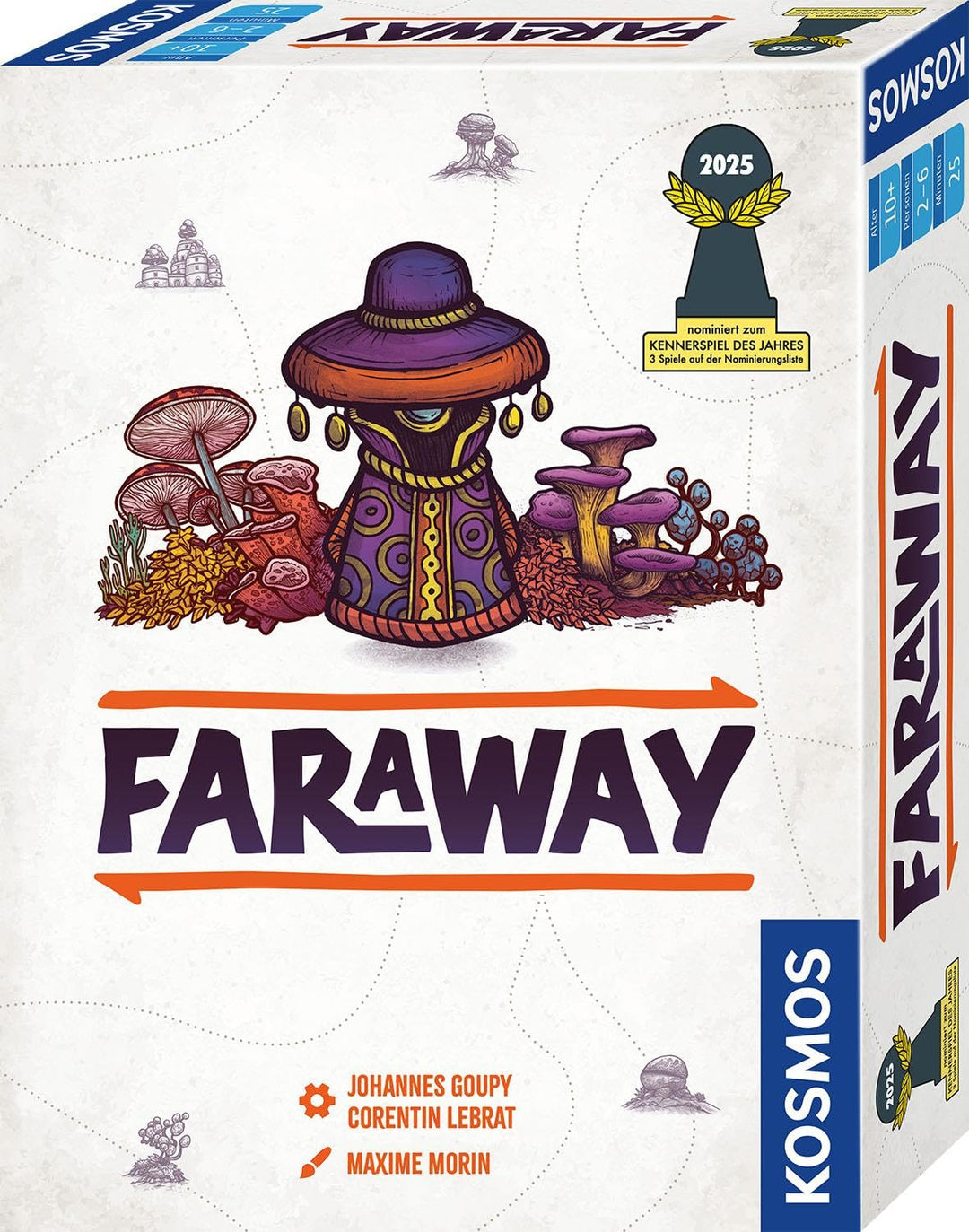 KOSMOS 684709 Faraway, abenteuerliches Kartenspiel für 2-6 Spielerinnen und Spieler ab 10 Jahre.