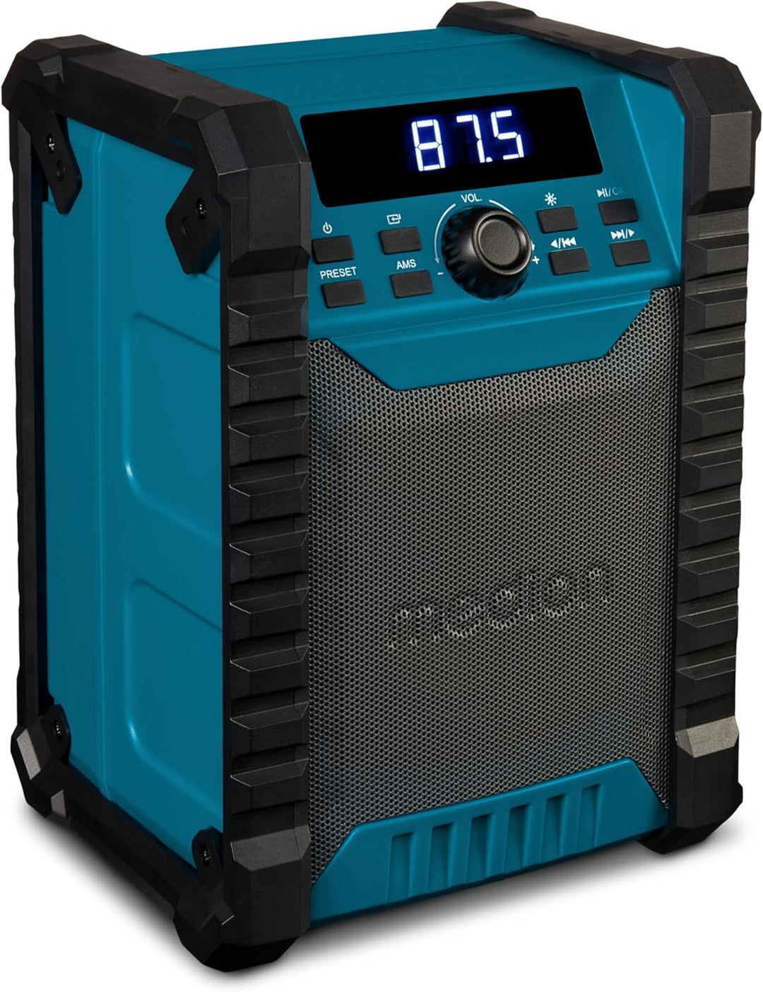 MEDION E65895 Baustellenradio mit Akku (Robustes Gehäuse, Tragegriff, Bluetooth, Spritzwassergeschüt
