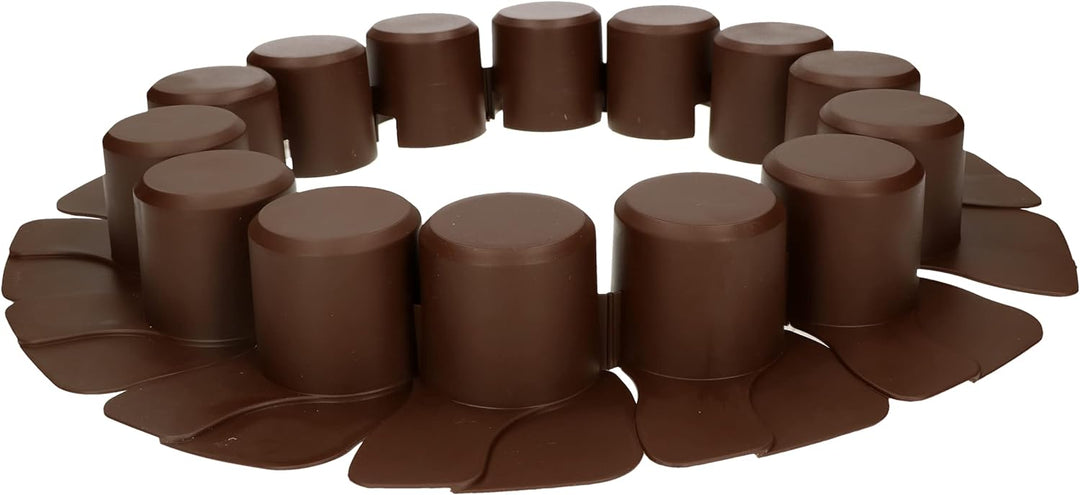 KOTARBAU® Garten-Palisade 60mm x 4,05m Braun zum Abgrenzen von Rasen und Gehwegen, Braun