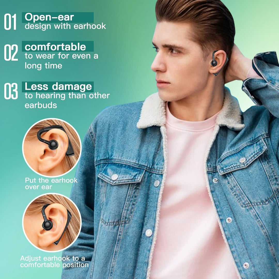 Open Ear Kopfhörer kabellos Headset Bluetooth Single Luftleitung Knochenschall Sportkopfhörer mit Oh