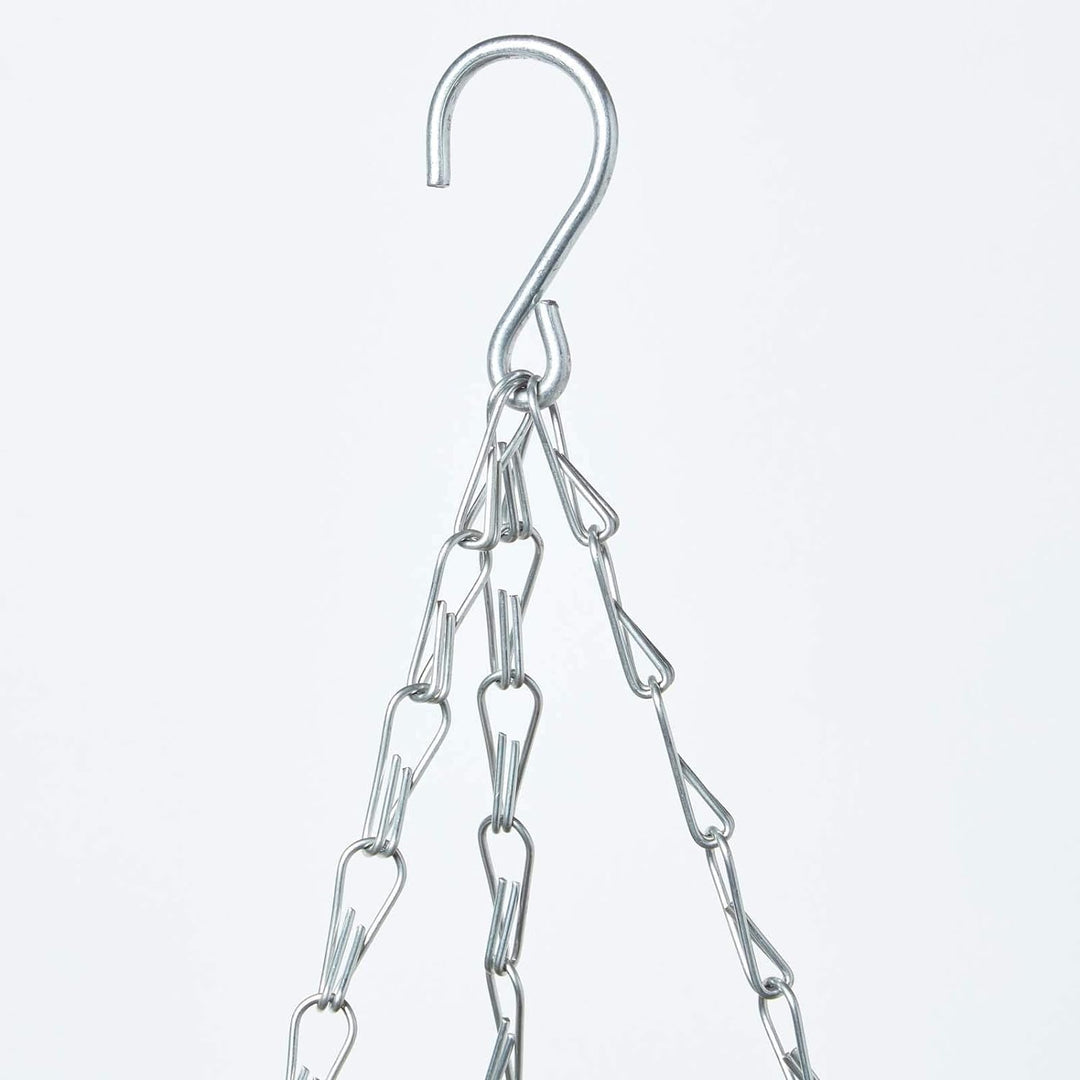 Homescapes Hängende Künstliche Blume Fleissige Lieschen im Korb, Grosse Künstliche Hängepflanze mit